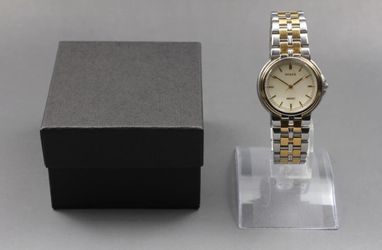 Seiko Dolce Two-Tone Stainless Steel Quartz Watch – Japan Made – Elegant Classic