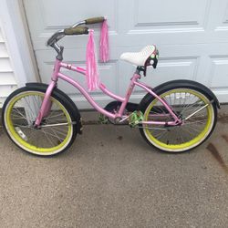 Pink Girl Bike 20 Inch Old School