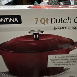Tramontina Enameled Cast Iron Dutch Oven 7qt for Sale in Greenwood, IN -  OfferUp