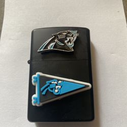 Carolina Panthers fliptop lighter new without fuel