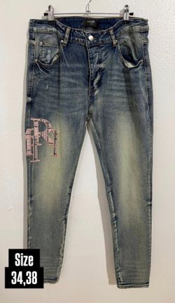 AMIRI PINK MONOGRAM SKINNY JEANS NEW COLLECTION