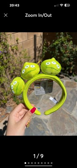 Tokyo Disney Toy Story alien mochi Little Green Dumplings Ears Headband new