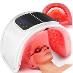 NEW IN BOX - Red Light Therapy Mask, LED Therapy Light, 7 in 1 Beauty Equipment for Skin Care at Home, Face Mask SPA Equipment, Facial Skin Care Tool 