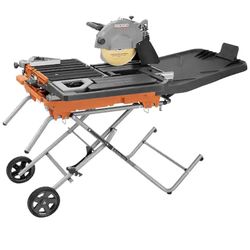 RIDGID 15 Amp 10 in. Wet Tile Saw with Portable Stand