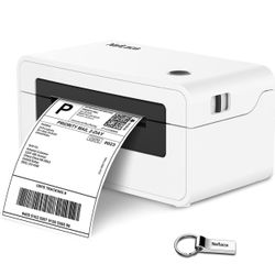  Thermal Label Printer,4x6 High Speed USB Shipping Label Printer Commercial Direct Thermal Label Maker One Click Setup Compatible with Amazon, Ebay, E