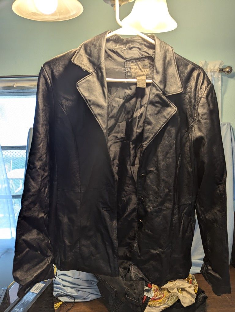 Women's Genuine Leather Jacket size 12