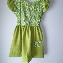 Vintage handmade 70s style toddler dress 