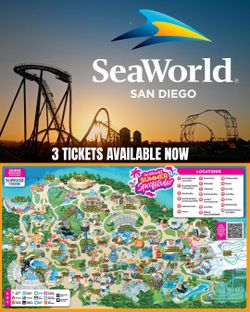 3 Seaworld tickets
