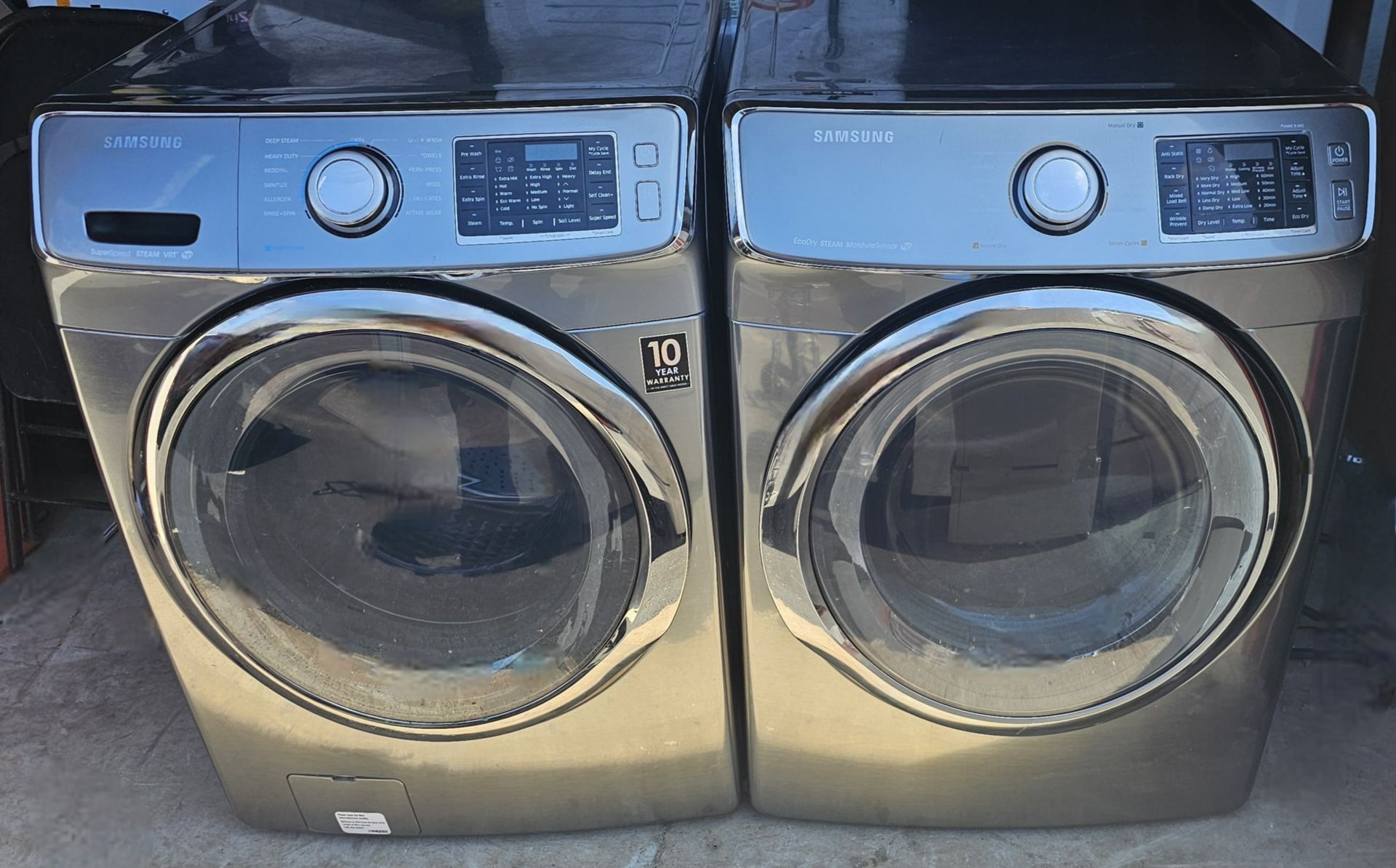 Samsung SuperSpeed Steam Washer and Steam Dryer
