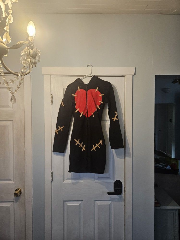 Lightly Worn Sweater Dress, Spooky Voo-Doo themed