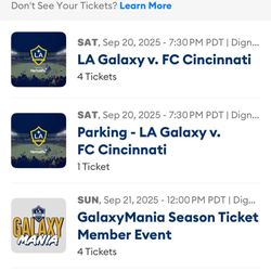 La Galaxy Today 9/29 Section 128 ROW E