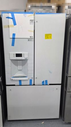 Brand new ge cafe matte white French door refrigerator counter depth