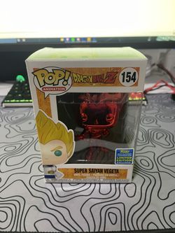 Red Chrome Super Saiyan Vegeta 154 Funko Pop