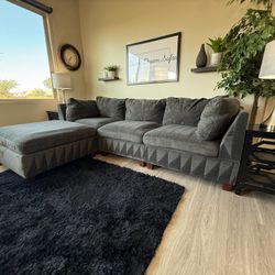 Ashley Homes Furniture Modular Sectional Sofa with Ottoman 