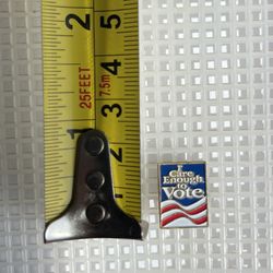 I Care Enough To Vote Vintage Lapel Pin