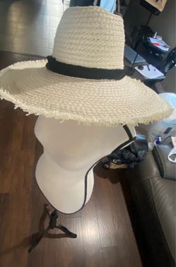 Wide Brim Straw Sun Hat