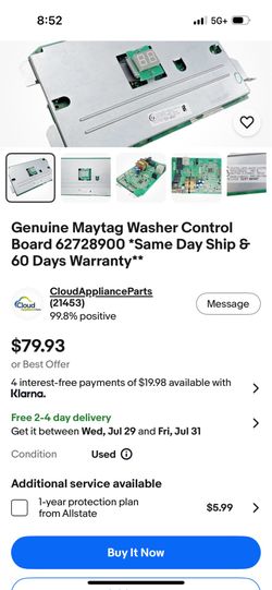 Maytag mother board