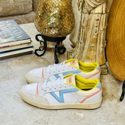 VANS Lowland CC Serio Collection Blue White Unisex Sneakers Shoes M 8.5 W 10