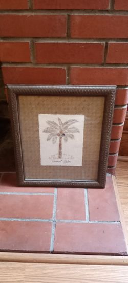 Framed Palm Tree Art