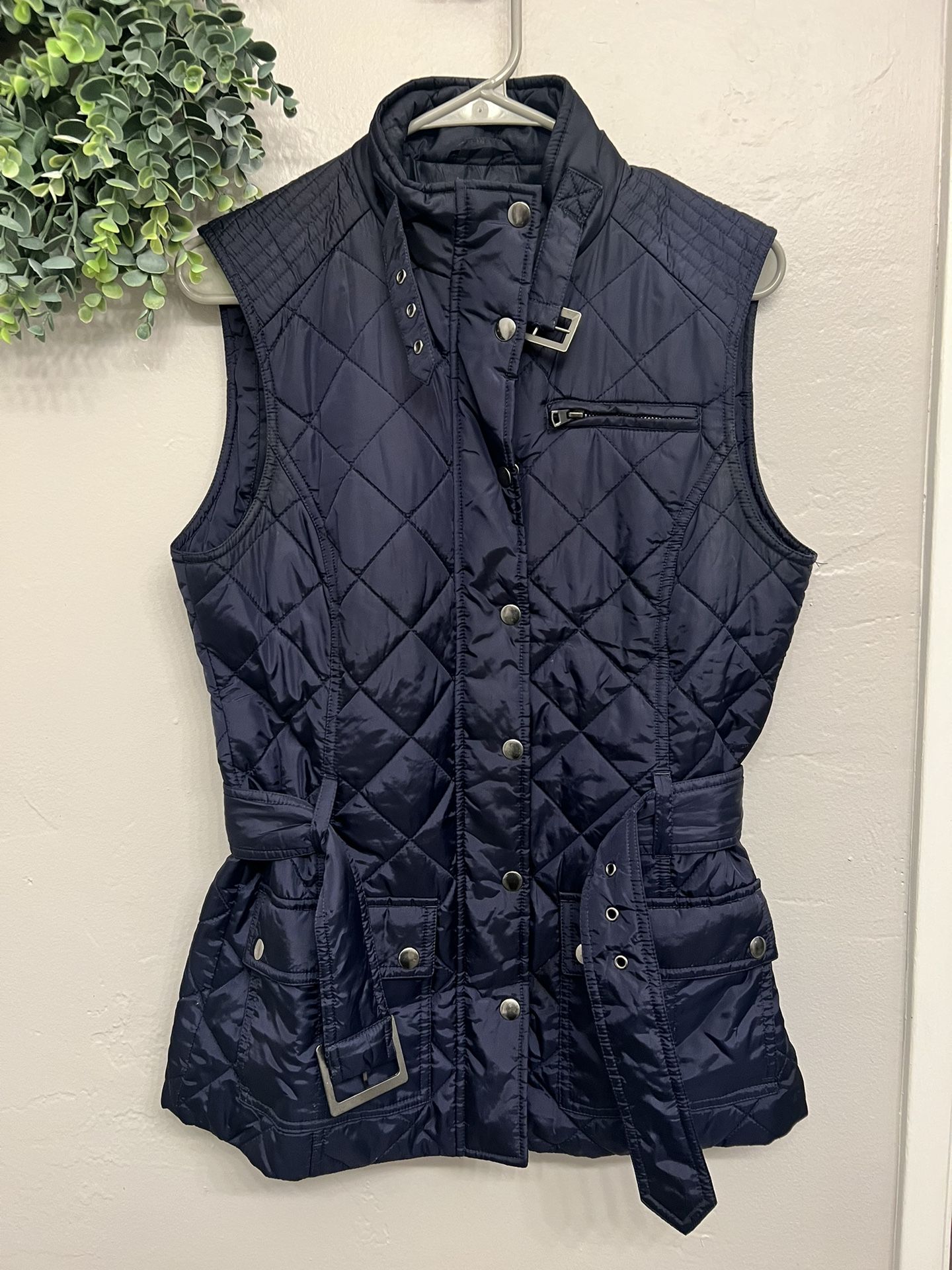 Banana Republic Navy Blue Lightweight Puffer Vest Size S