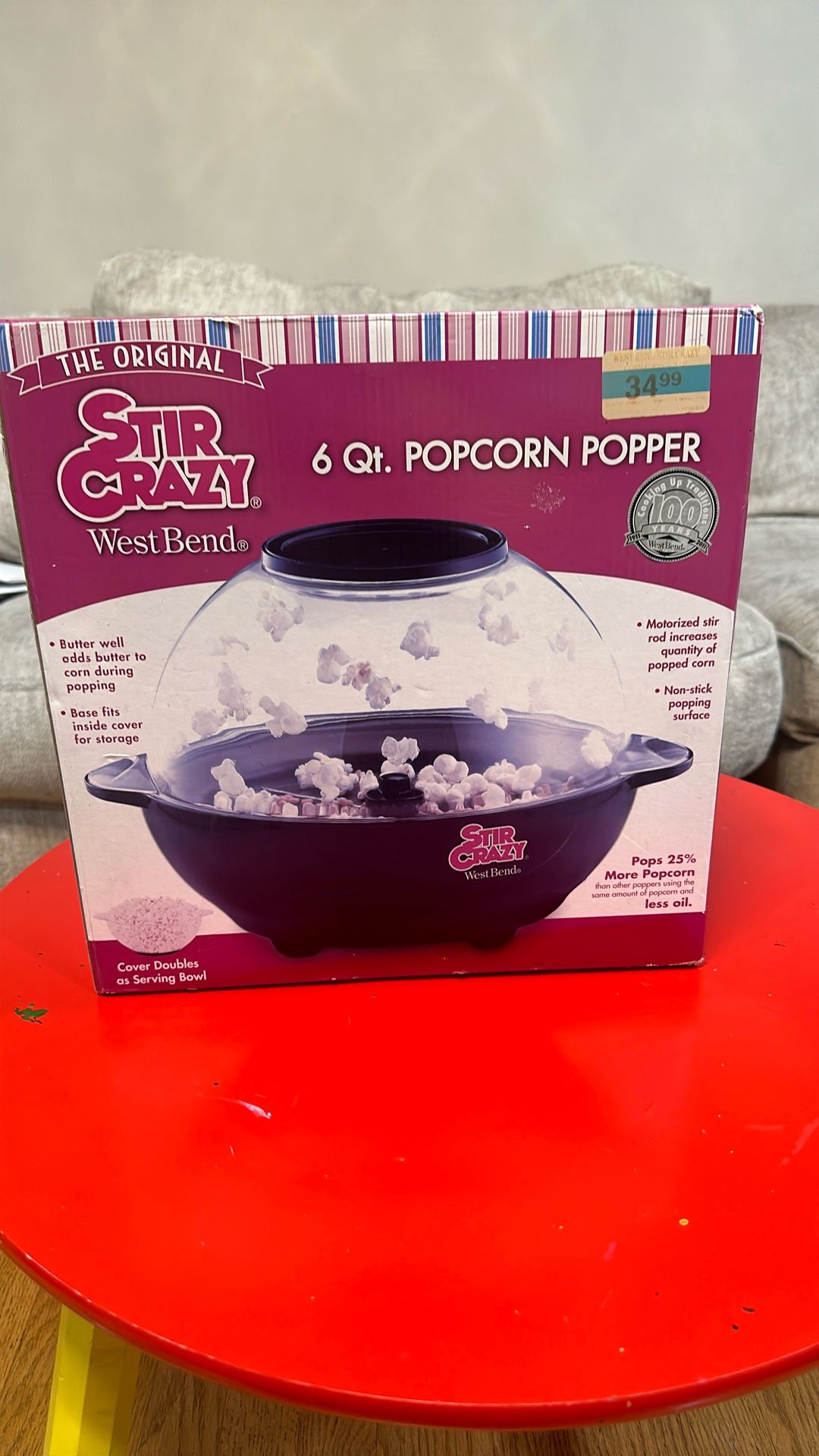 New Popcorn machine
