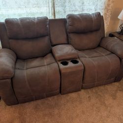 Electric Recliner Love Seat And Chair