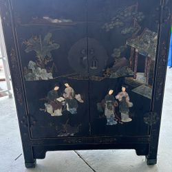 Mid Century Chinese Cabinet Antique 
