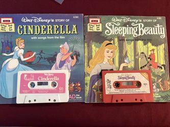 20 Disney Books with Cassette Tapes