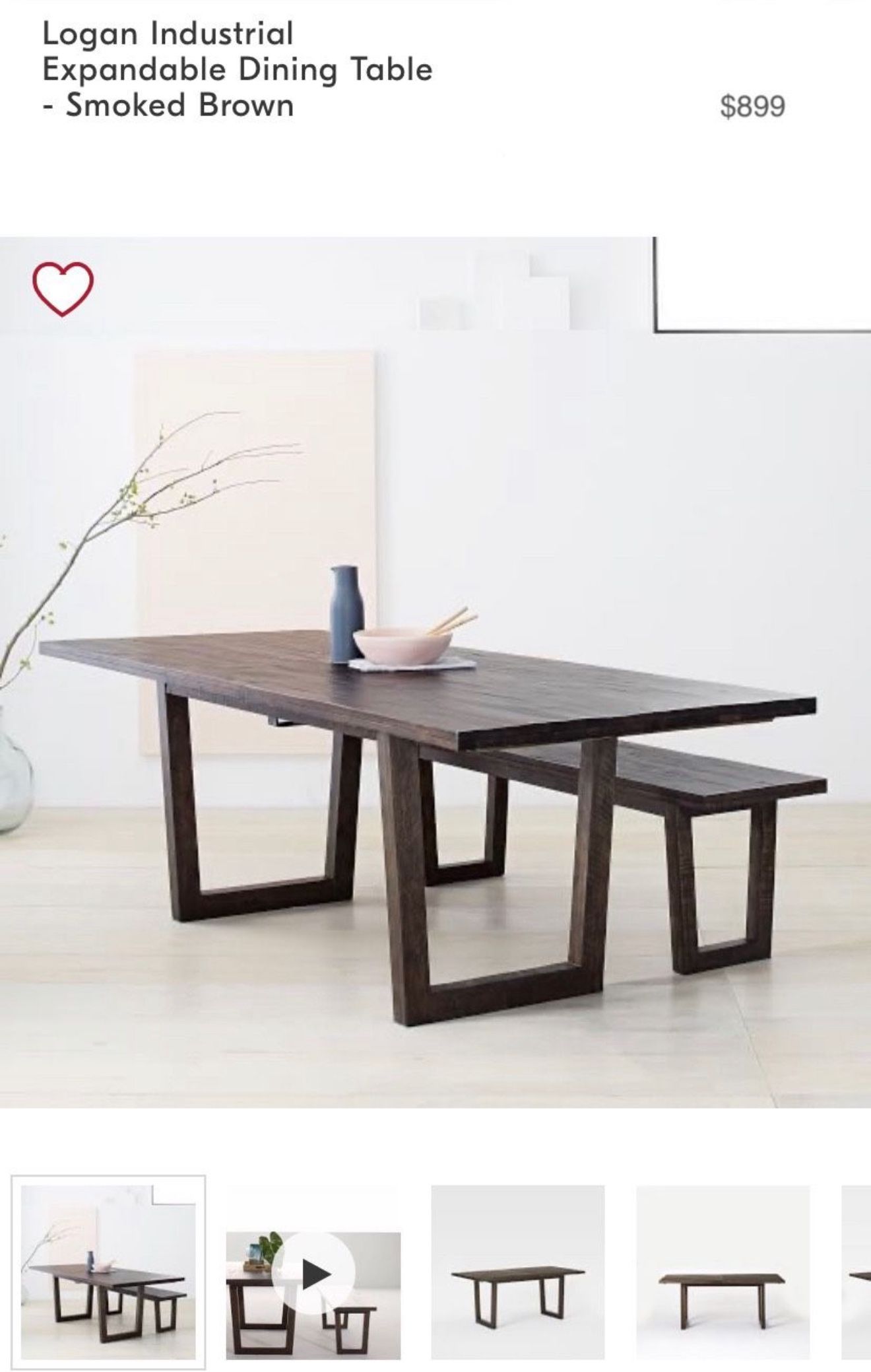 50% Off West Elm Expandable Wood Dining Table
