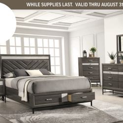 Queen Storage Bedroom Set In Stock For Fast Delivery 