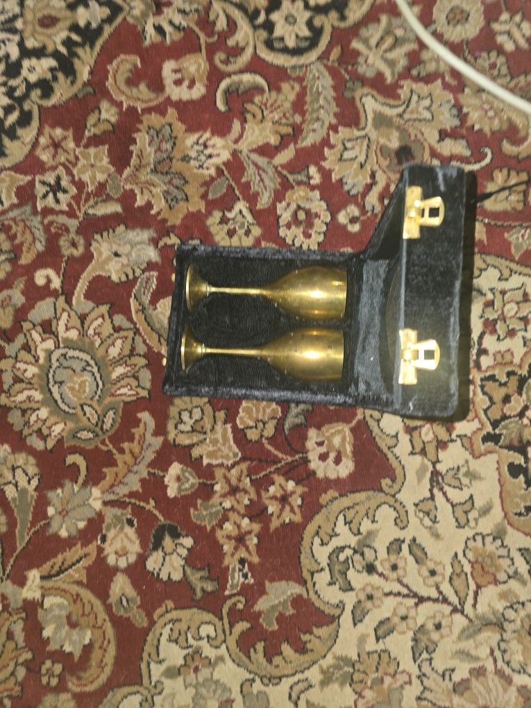 Antique Brass Wedding Toast Challis