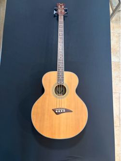 Dean EAB Acoustic Electric Bass Guitar Tested & Working