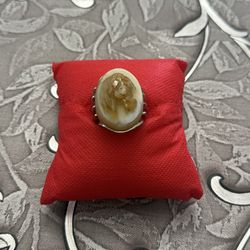 silver 925 ring with horse