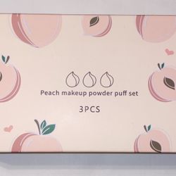 3pcs Peach Shaped Beauty Blenders 