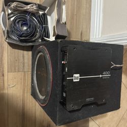 Subwoofer, amp 