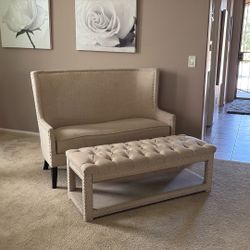 Two Chairs And Foot ottoman ( Refurbish Project)