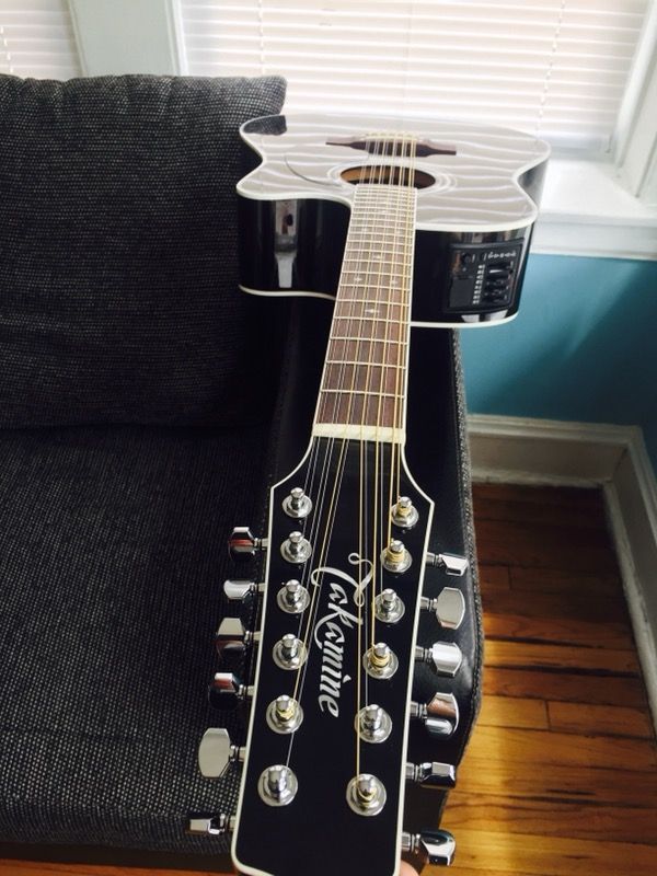 Takamine 12 string guitar in excellent conditions comes with hard case and stand.