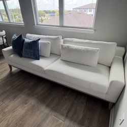 White sofa 