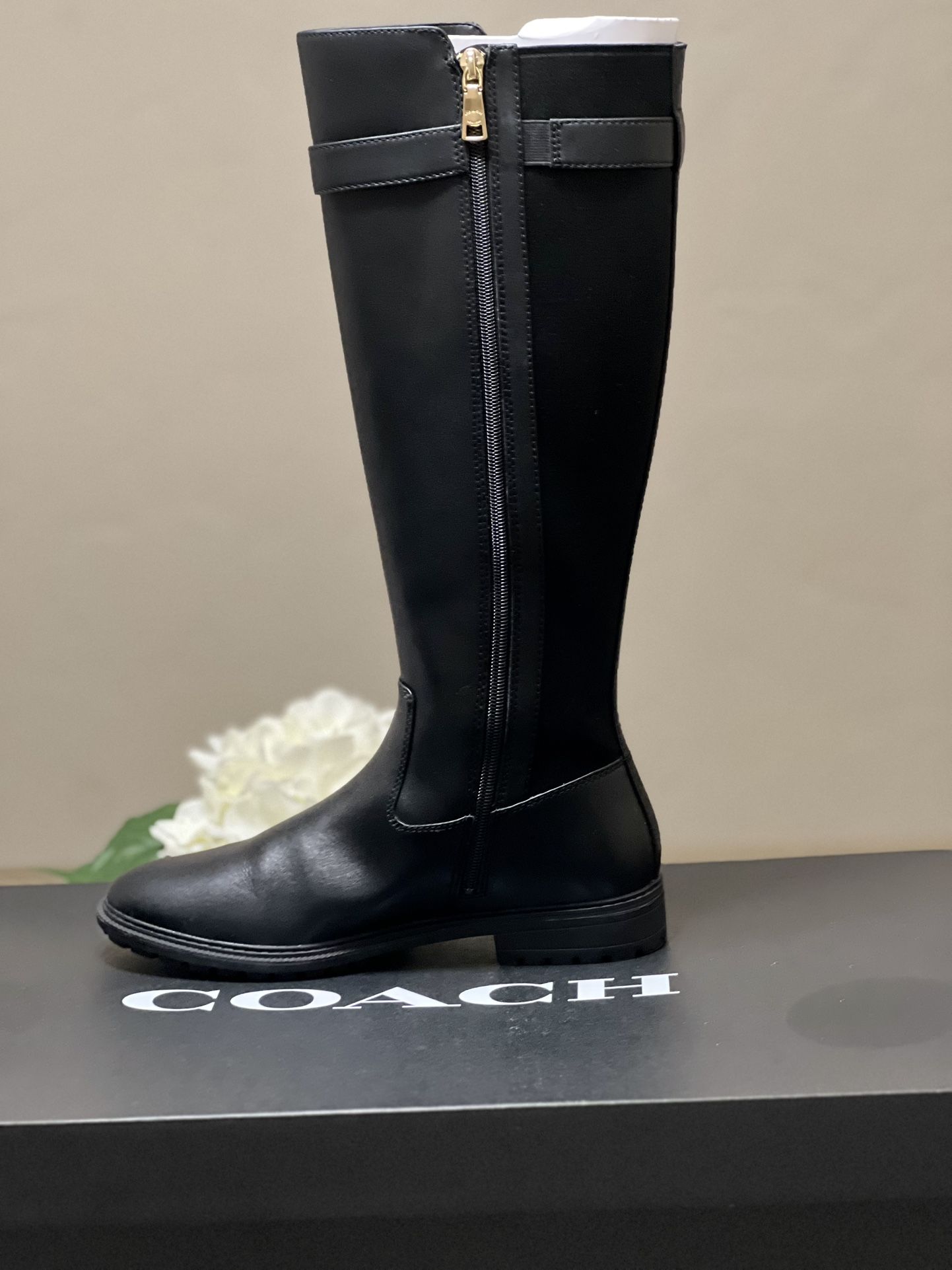 BLACK FRIDAY SALE!! Coach Felicity Black Boots 1 Time Wear Price Drop !!