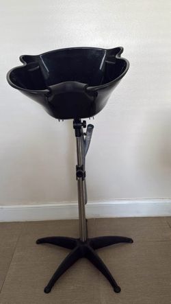 Dompel Portable Shampoo Bowl, Ergonomic and Deep Portable Wash Bowl for Hairstylist and Handicap