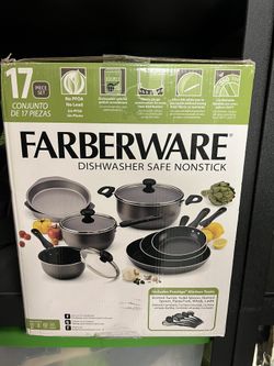New In Box Faberware Nonstick 17pc Cooking Set