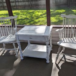 White Rustic Chairs