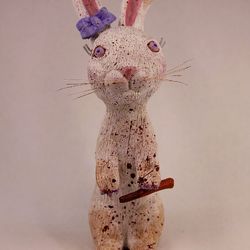 Collectible Art Doll Desk Friend, Bad Intentions Bun