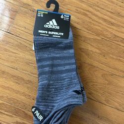 NWT Adidas Men’s Superlite Extended Size Socks 6 Pairs 