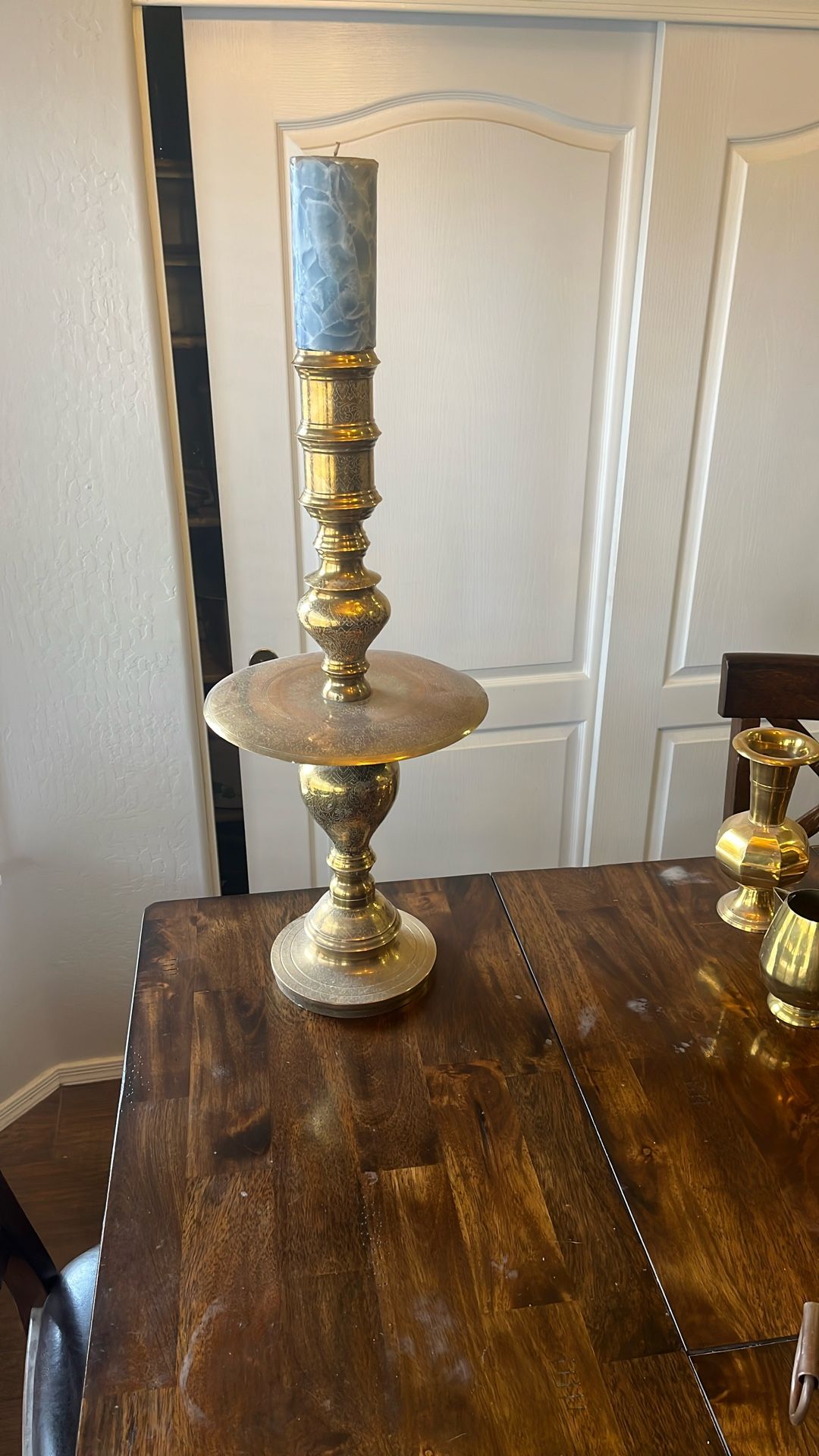 2 Antique Candlestick Holders