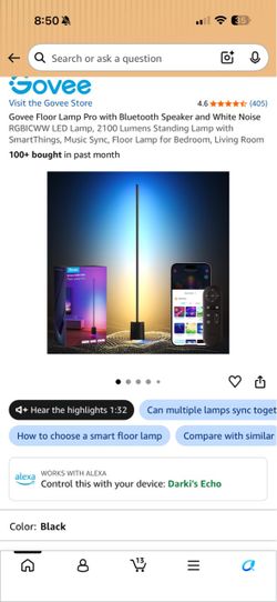 Govee floor lamp PRO