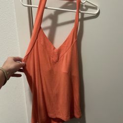 coral/orange silence+noise halter too