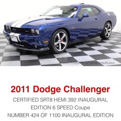 2011 Dodge Challenger SRT8 Inaugural Edition brake pads+ Rotors