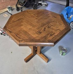 Handmade Solid Oak Breakfast Table