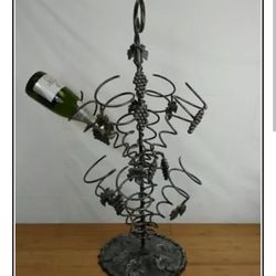 ROD IRON WINE RACK 